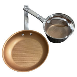 Ayesha Curry Home Collection Set Sauce Pan Pot w/ Lid + 10" Nonstick Frying Pan